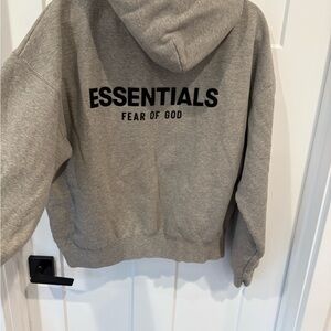 Fear of God Essentials Heather Gray Hoodie